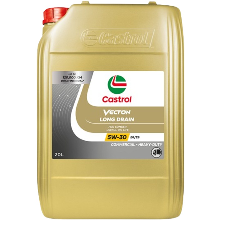 Ulei motor camion CASTROL VECTON Long Drain 5W30 E6/E9, volum 20 litri, sintetic