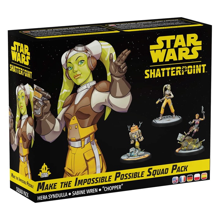 Extensie de joc Star Wars Shatterpoint, Make the Impossible Possible Hera Syndulla, Atomic Mass Games, 3 carti si modele de asamblat
