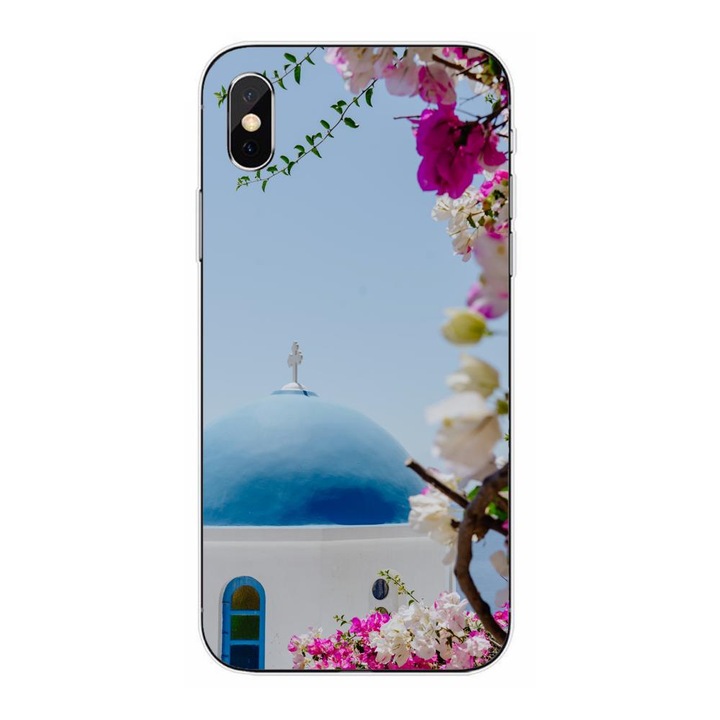 Кейс съвместим с Apple iPhone XS Max Silicon Gel Tpu Модел Гърция Санторини