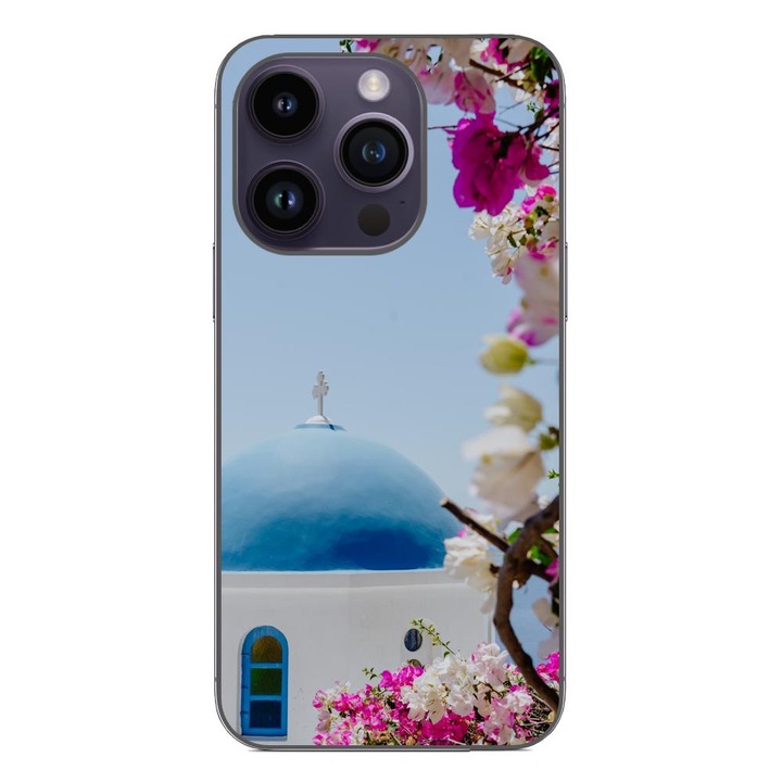 Husa compatibila cu Apple iPhone 14 Pro Silicon Gel Tpu Model Grecia Santorini