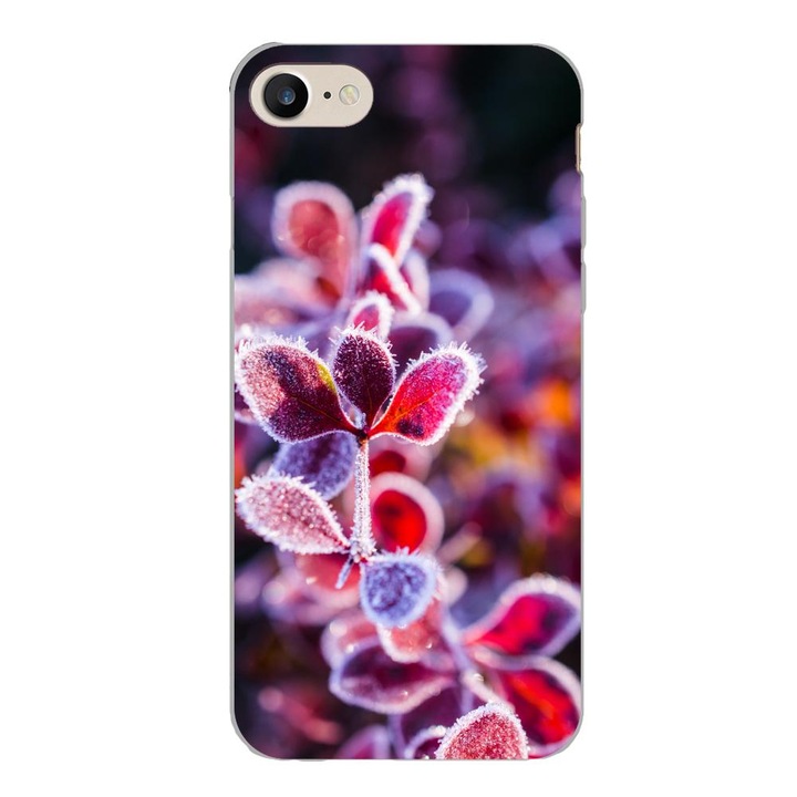 Husa compatibila cu Apple iPhone 7, iPhone 8, iPhone SE 2020 Silicon Gel Tpu Model Flori Inghetate