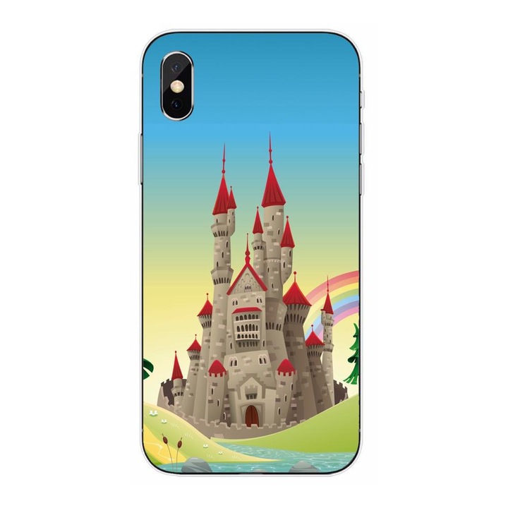 Кейс, съвместим с Apple iPhone XS Silicon Gel Tpu Castle Model