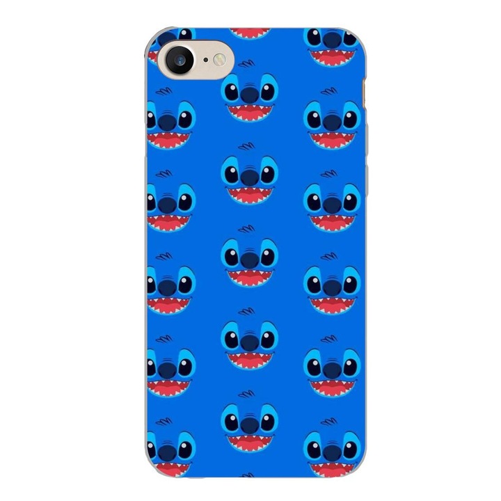 Калъф, съвместим с Apple iPhone 7, iPhone 8, iPhone SE 2020 Silicon Gel Tpu Model Stitch Face Pattern