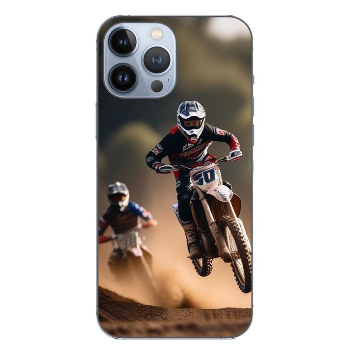 Капак, съвместим с Apple iPhone 13 Pro Max Silicone Gel Tpu Motocross Model