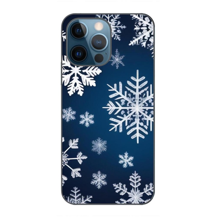Калъф, съвместим с модел Apple iPhone 12 Pro Silicone Gel Tpu Snowflake