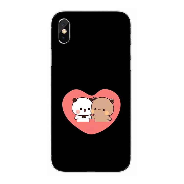 Telefontok, kompatibilis Apple iPhone X szilikon gél Modell Bubu Dudu In Heart