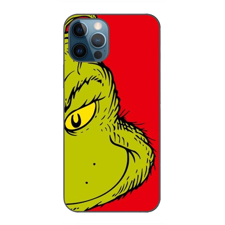 Кейс, съвместим с Apple iPhone 12 Pro Max Silicone Gel Tpu Модел Christmas Grinch Face