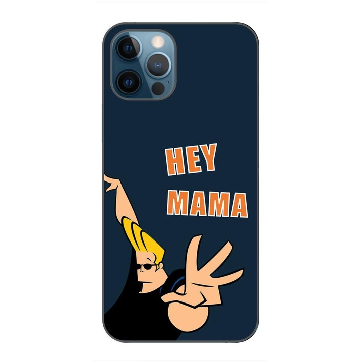 Husa compatibila cu Apple iPhone 12 Pro Max Silicon Gel Tpu Model Mesaj Hey Mama