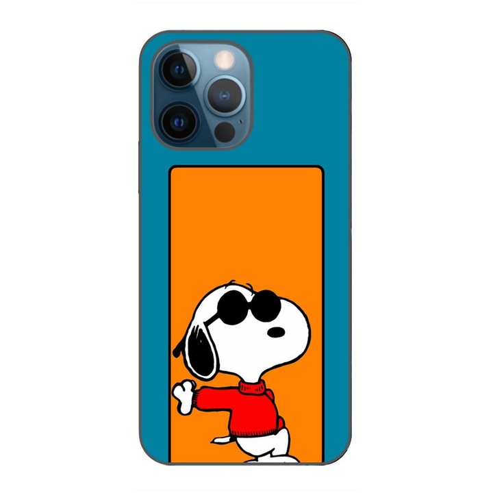 Husa compatibila cu Apple iPhone 12 Pro Silicon Gel Tpu Model Snoopy