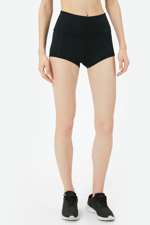 KOTON, Colanti scurti cu talie inalta, Negru