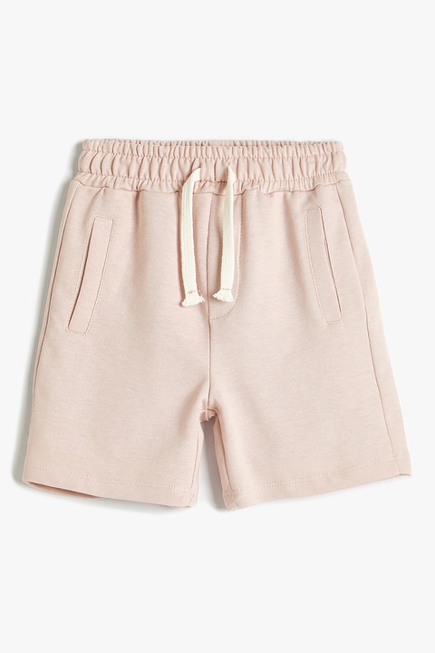 KOTON, Pantaloni scurti de trening cu buzunare laterale, Bej deschis, 104-110 CM