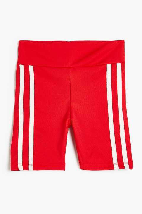 KOTON, Pantaloni scurti cu garnituri contrastante, Rosu, 122-128 CM
