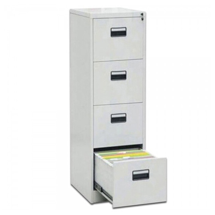 Dulap metalic pentru fise Pacienti/Medicale asamblat cu 4 sertare, 460x620x1400 mm (LxlxH), STAR OFFICE