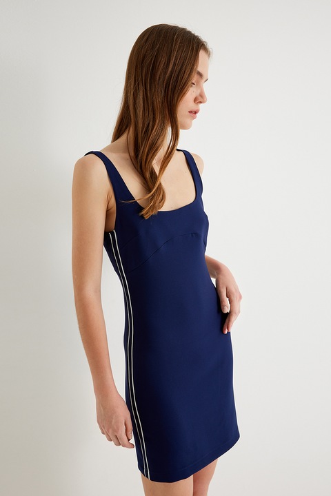 KOTON, Rochie mini cambrata, Bleumarin