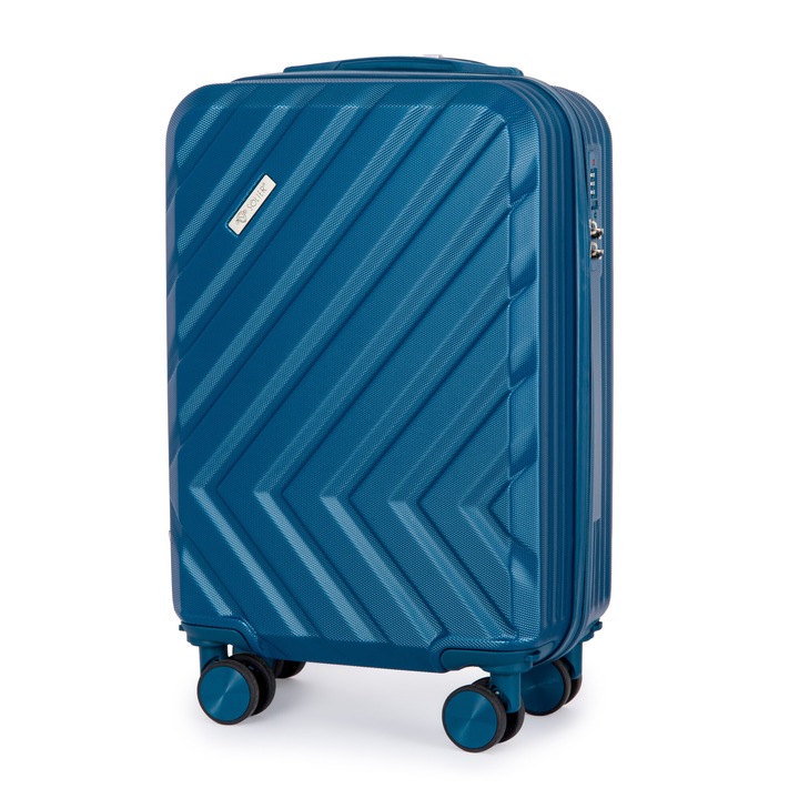 Среден куфар на колела син цвят S 26L SOLIER KYOTO 1071 BLUE 20'