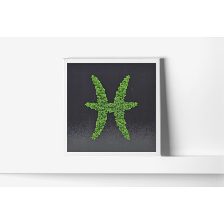 Tablou Zodiac cu Licheni Naturali Stabilizati Pesti