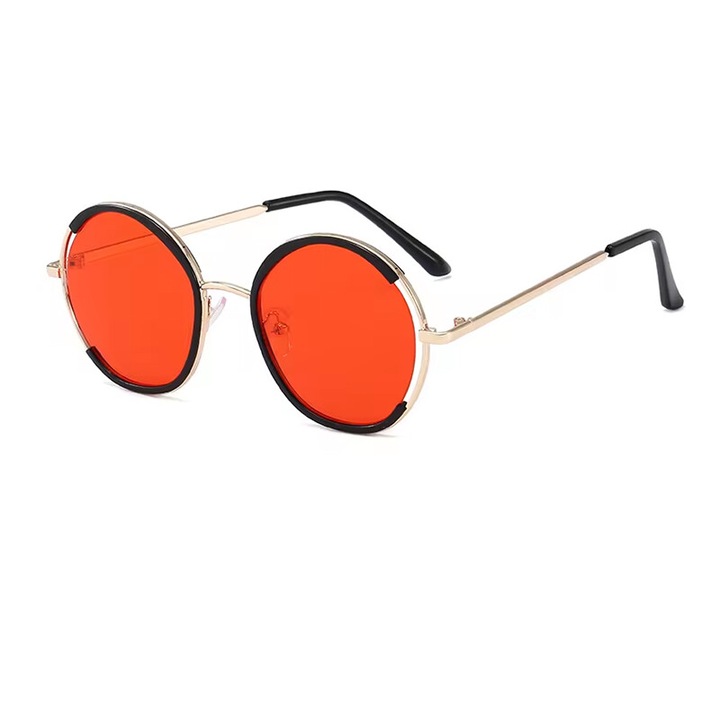 Слънчеви очила за деца, унисекс, готин модел за екстра отношение, мега лятна тема, EFAYN, Универсален, Червен