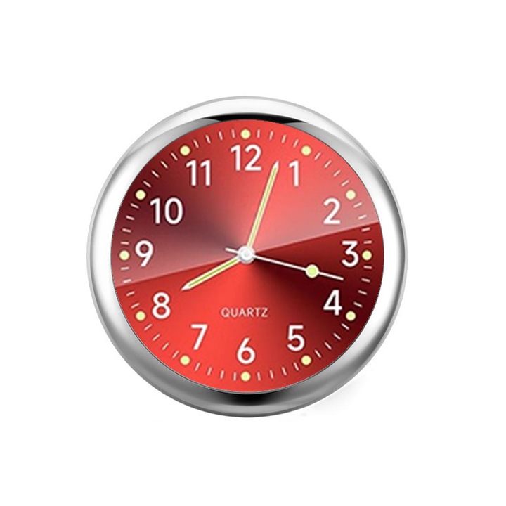 Часовник на таблото, Ejiajia, Преносим, алуминий/кварц, червен