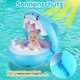 Imádnivaló úszómedence cápa alakú úszómedence 6-36 hónapos korig, ultra rugós baba úszó csúszásgátló felülettel a fokozott vízi szórakozásért, levehető napvédő tetővel