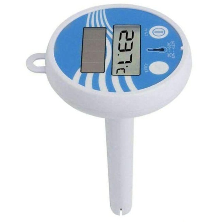 Termometru digital solar pentru piscina, LCD, Fahrenheit/Celsius