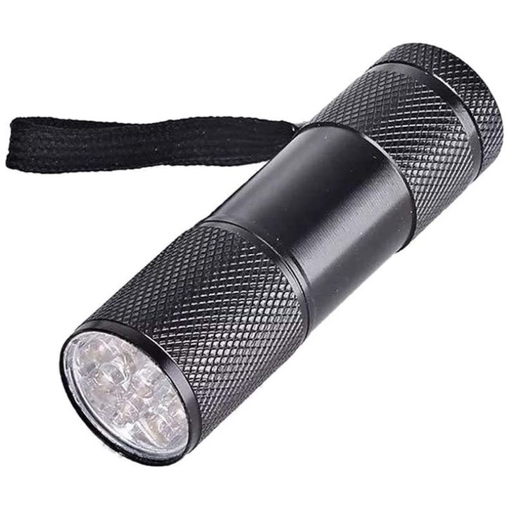Lampa de intarire UV pentru rasina, 9 LED-uri, uscator de rasina UV, lanterna, instrumente pentru bijuterii