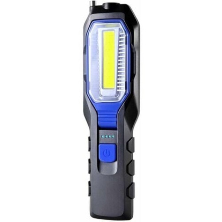 Работен фенер, Jormftte, 3W COB + 1W LED, 2800mAh, магнит/кука, USB зареждане, 4 режима на светене