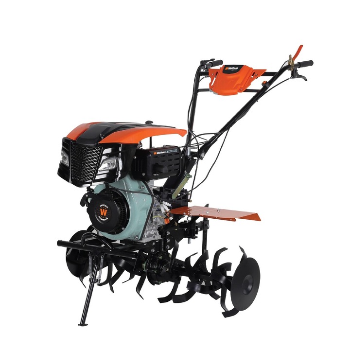 Motocultor diesel Wolfson Imperio, 11CP, motor 4 timpi, capacitate cilindrica 418cc, 2+1, latime de lucru 70-140cm, adancime 10-36cm, roti 5.00x12