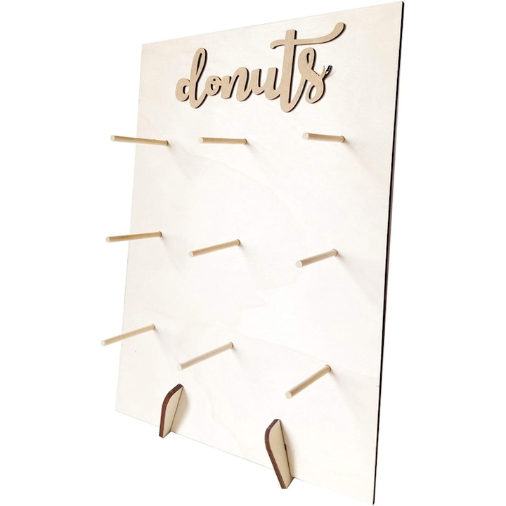 Suporturi pentru prajituri, AMRINUGL, suport pentru gogosi din lemn, material rezistent, montare usoara, utilizare versatila