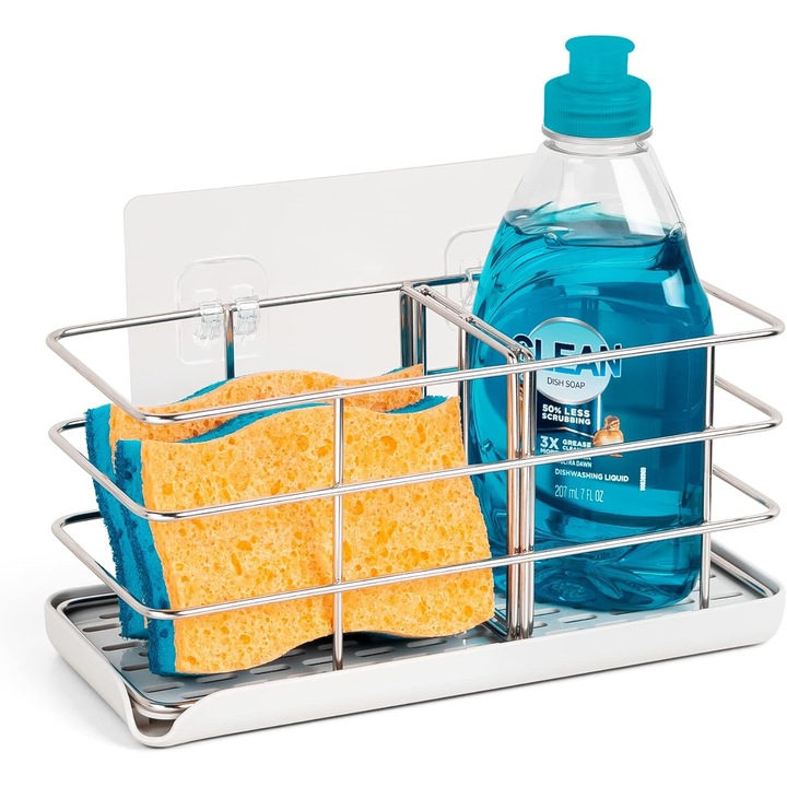 Suport pentru chiuveta din inox, AMRINUGL, design cu baza goala, antiderapant, multifunctional