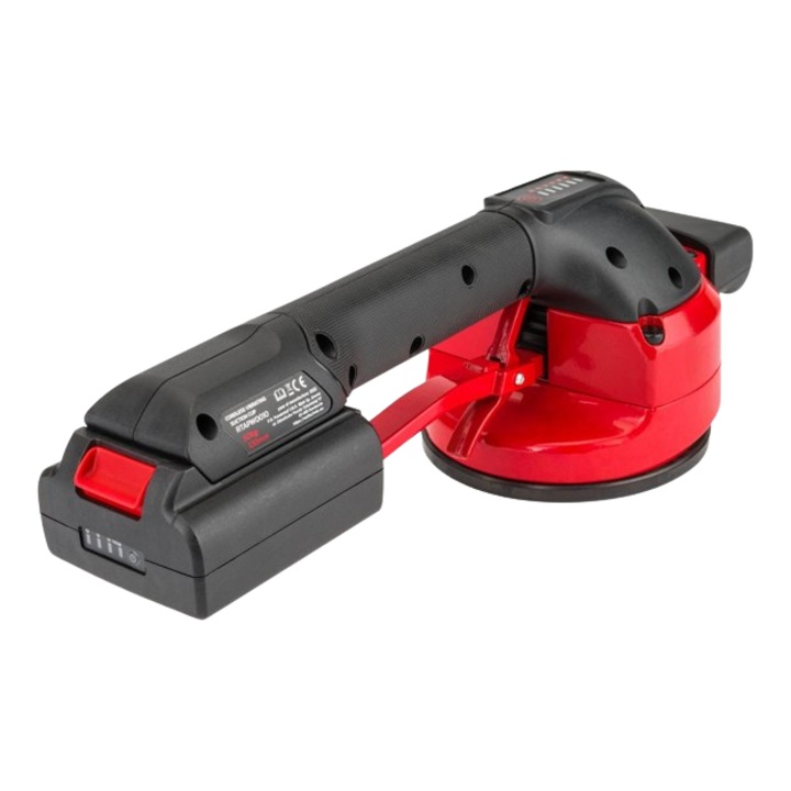 Ventuza vibranta pentru fixare placi gresie faianta marmura granit 18V 600W 2 baterii Litiu-ion
