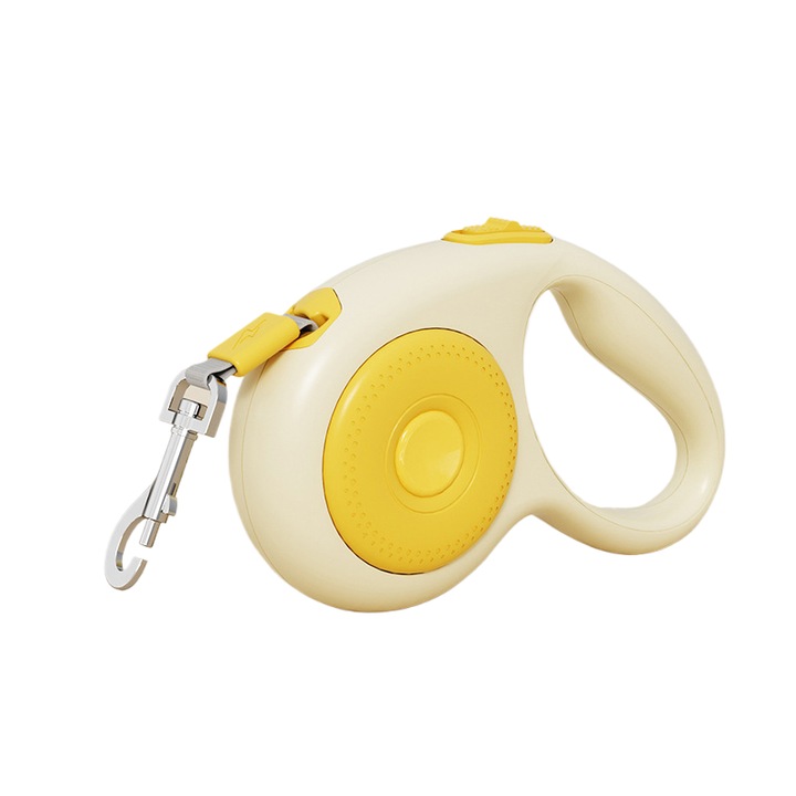 Lesa caine retractabila, retractare automata, anti-explozie, caine talie mare, 3m, galben