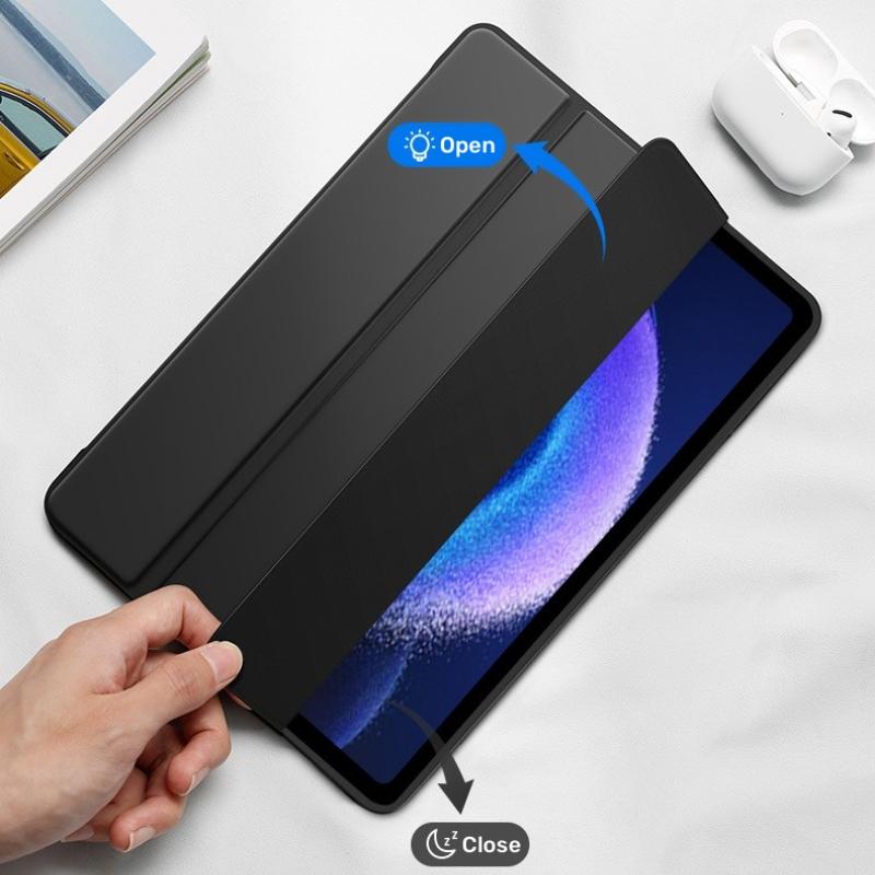 Husa Ultra Slim pentru Xiaomi Pad 6S Pro 12.4'' - Silicon TPU, Smart Cover - Negru
