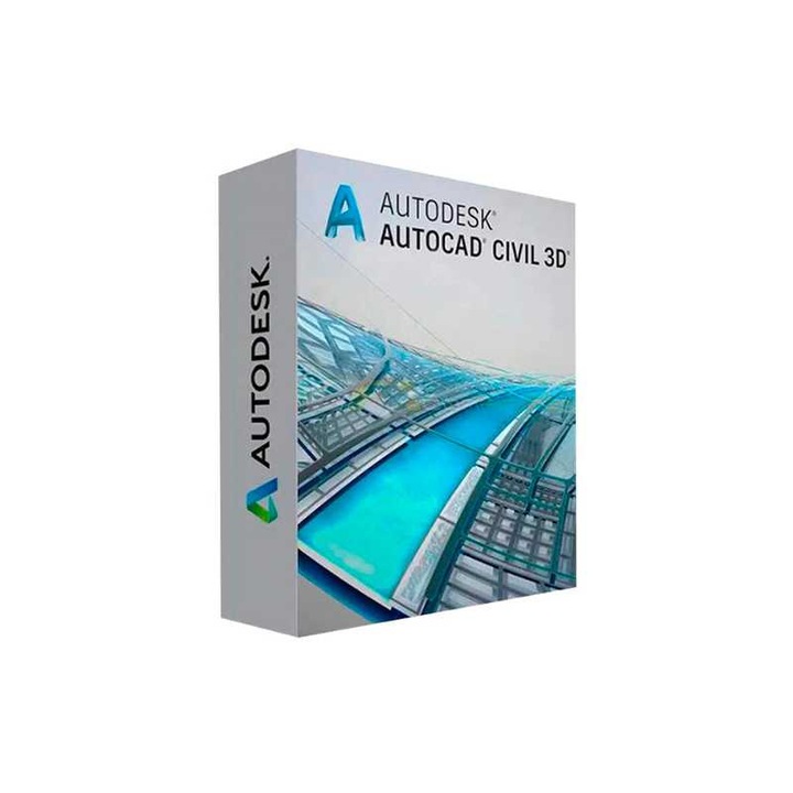 Autodesk Civil 3D 2018-2025 software proiectare 3D, licenta tip binding, asociere cont, valabilitate 1 an