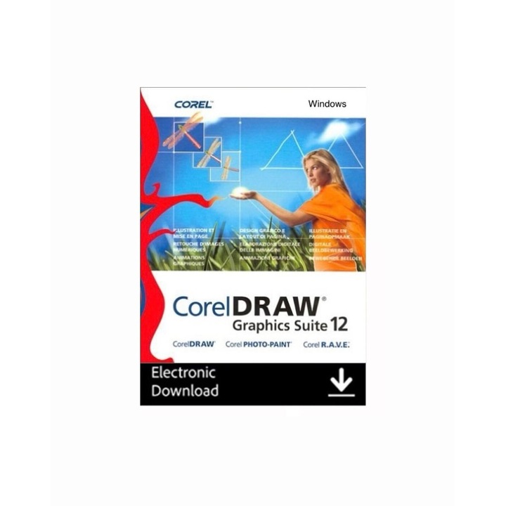 CorelDRAW Graphics Suite 12, Perpetual elektromos licenc, 1 eszközre