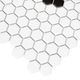 Faianta/Gresie mozaic, DUNIN, Mini Hexagon Beetle Black matt 26x30x0, 6cm