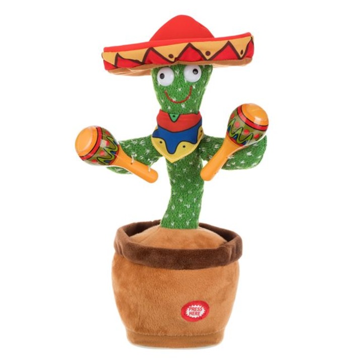 Jucarie Cactus Interactiv Mexican ce Danseaza si Canta 28cm +2 ani