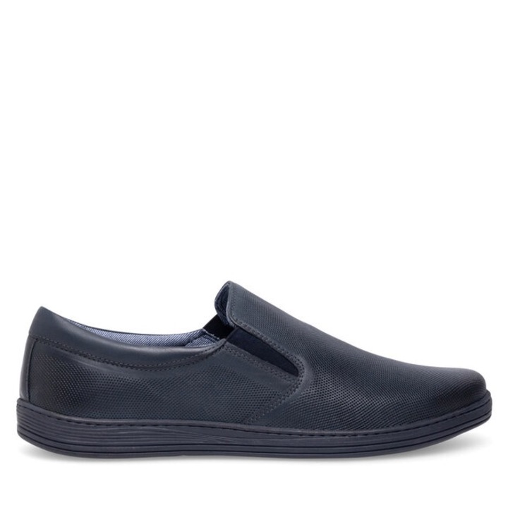 Tenisi barbati Lasocki din piele naturala, culoare bleumarin, Bleumarin