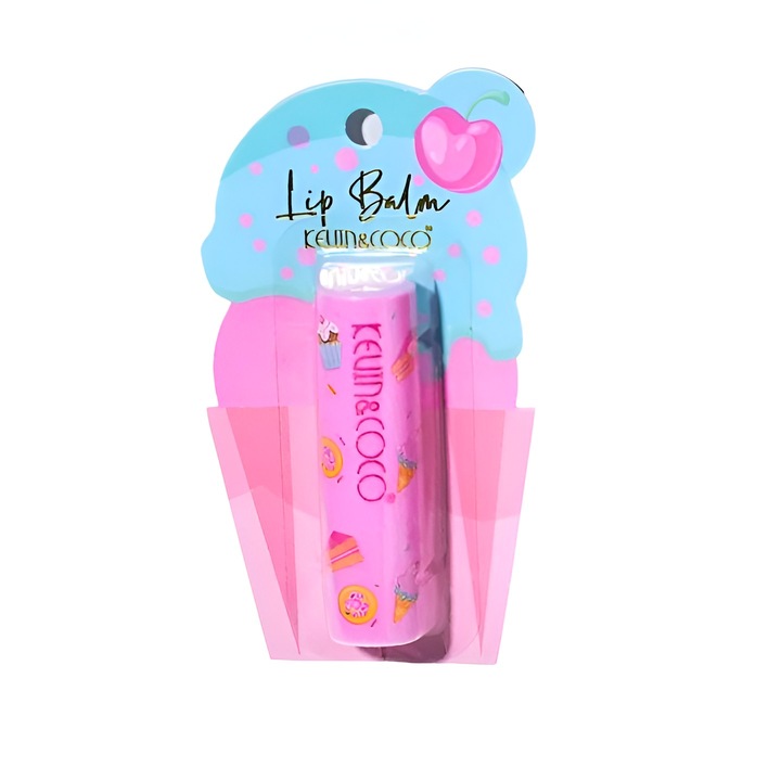 Балсам за устни, Flo Cookies, Хидратиращ, Мек, Кремообразен, 13.5x7.5x2 см, Син