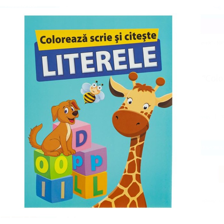 Oktatókönyv A4 "Színezd és írd a betűket" - 10F HelloFriendBooks