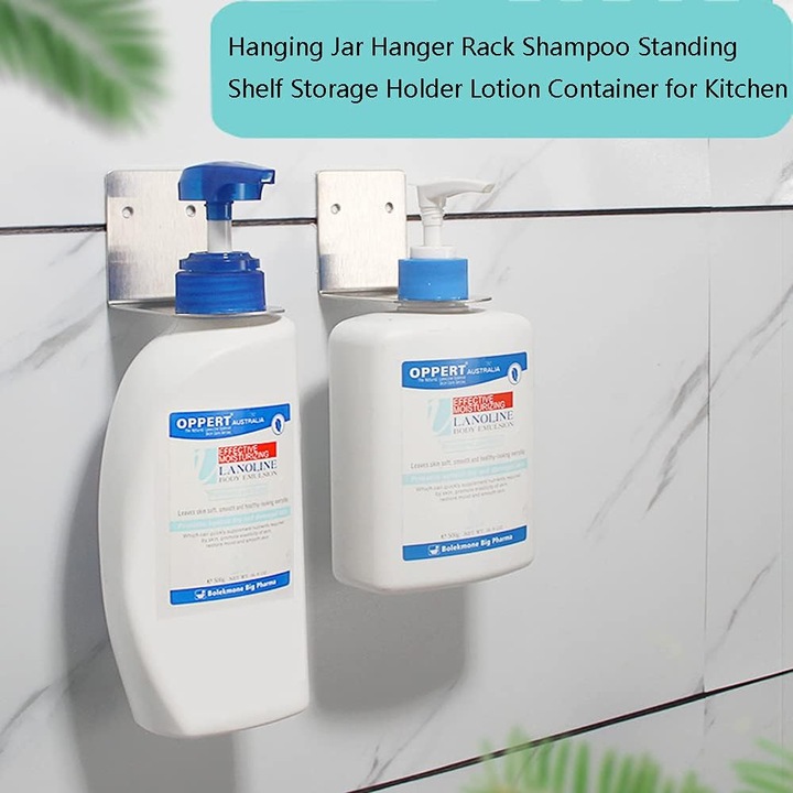 Suport pentru dozator de sapun, Kufer, set 4 buc, inox, 7,3x5,3x6cm