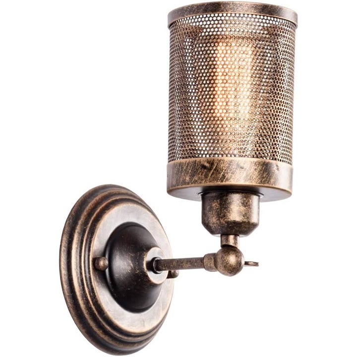 Aplica industriala, Enforose, metal, aur ingrijit, 25x15x15cm, 1 bucata