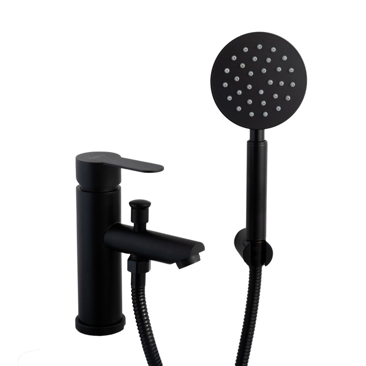 Смесител за мивка, черен