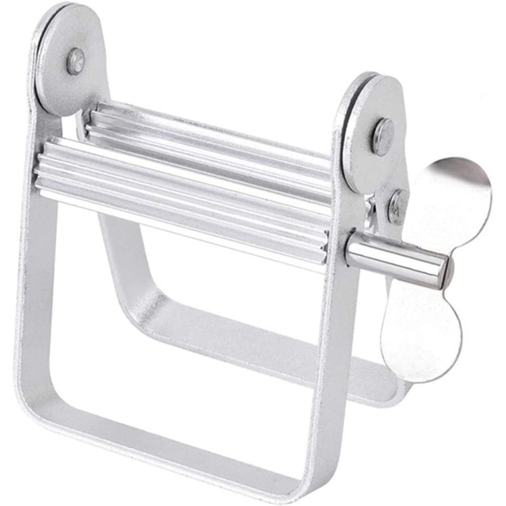 Tubusprés, fém, fogkrémhez/krémekhez, ezüst