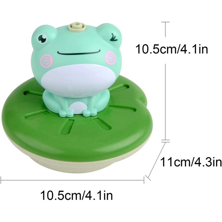 Elektromos fürdőjáték, béka, ABS, gyerekeknek