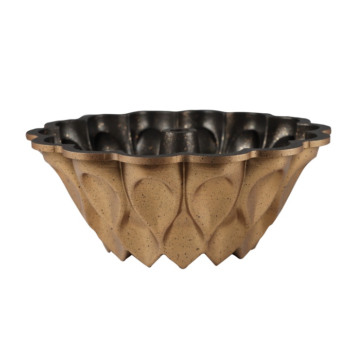 Sütőtepsi, Serenk, tapadásmentes, optimális hőeloszlás, arany, 10 hüvelyk