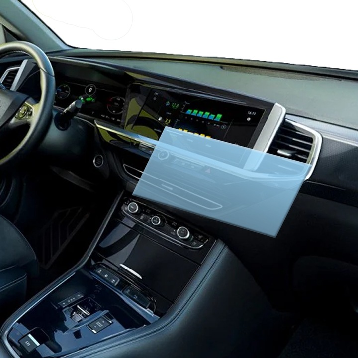 Folie Protectie Navigatie Auto din Hydrogel Regenerabil pentru Opel Grandland X GSe 2022, OPTIM SOLUTION, Protectie Completa, Flexible Hydro-Crystal, Aspect Impecabil, Premium Optim Core Technology, Anti-zgarieturi, Advanced Sensitivity, Clear