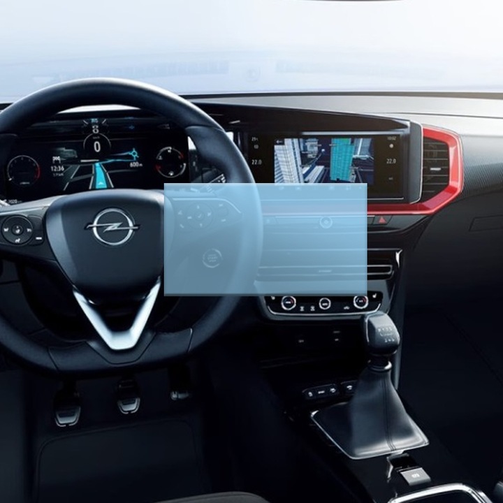 Защитно фолио за автомобилна навигация Optim Solution, За Opel Mokka (10 инча), Регенерируем хидрогел, Пълна защита, Гъвкав хидрокристал, Технология Premium Optim Core, Против надраскване, Прозрачно
