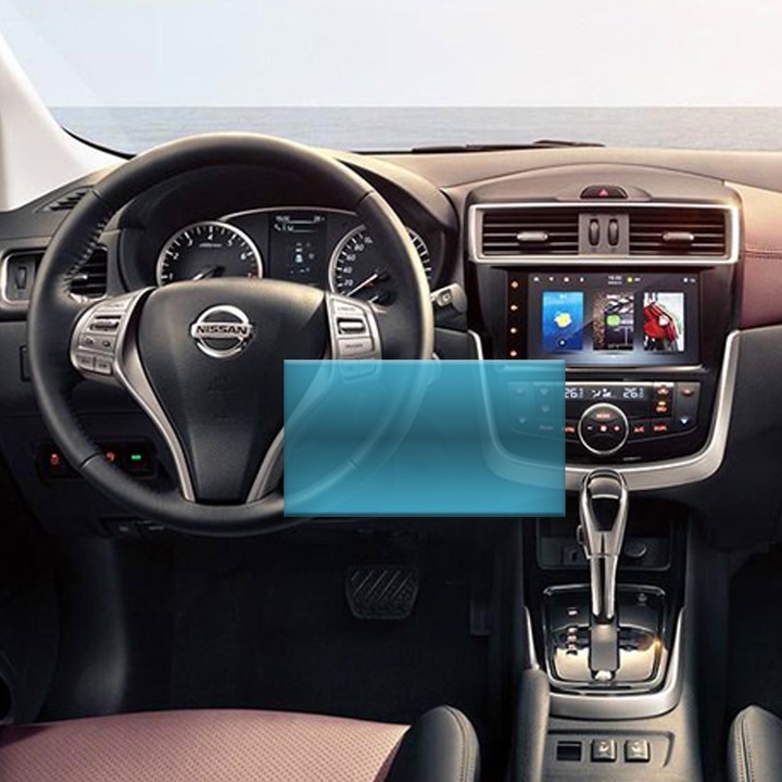 Регенерируемо хидрогелно защитно фолио за автомобилна навигация за Nissan Tiida 2020, ОПТИМАЛНО РЕШЕНИЕ, пълна защита, гъвкав хидрокристал, безупречен външен вид, технология Premium Optim Core, против надраскване, усъвършенствана чувствителност, прозрачен