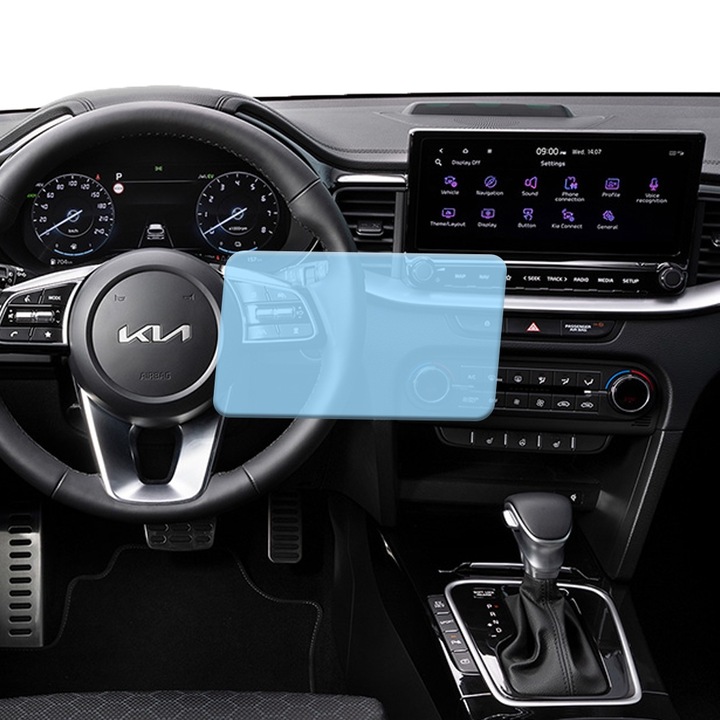 Folie Protectie Navigatie Auto din Hydrogel Regenerabil pentru Kia Ceed SW 2022 (Sportswagon), OPTIM SOLUTION, Protectie Completa, Flexible Hydro-Crystal, Aspect Impecabil, Premium Optim Core Technology, Anti-zgarieturi, Advanced Sensitivity, Transparenta