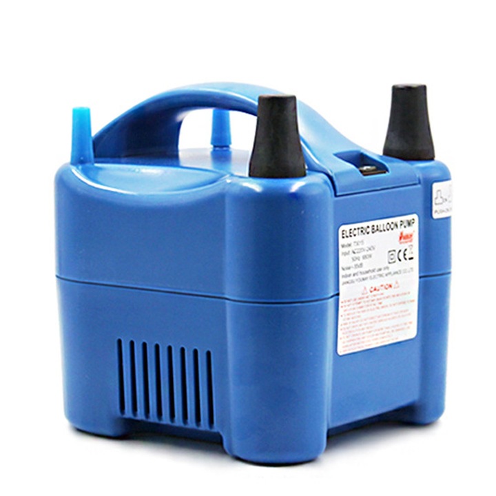 Електрическа помпа за балони, AMRINUGL, преносим и безопасен дизайн, ръчен и автоматичен режим, син, 680W
